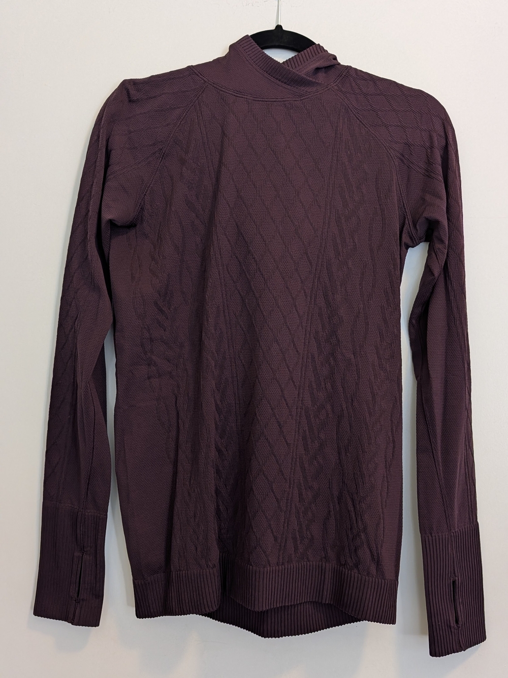 lululemon athletica Diamond-Knit Long Sleeve Top - Plum